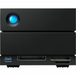 LaCie 2big Dock DAS Storage System - 20 TB Installed HDD Capacity - 2 x Total Bays - 2 x 3.5in Bay
