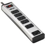 Eaton Tripp Lite Series 5-Outlet Surge Protector with 1 USB-A and 1 USB-C (3.9A Shared) - 6 ft. Cord  2100 Joules  Metal Housing - 5 x NEMA 5-15R  2 x USB - 1800 VA - 2100 J - 120 V AC