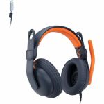 Logitech Zone Learn Wired Headset with Microphone for Learners  Comfortable and Adjustable Fit for Kids  3.5mm AUX  for Windows/MacOS/iPadOS/Android/Mobile - Stereo - Mini-phone (3.5mm)