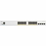 Cisco Catalyst C1200-24T-4G Ethernet Switch - 24 Ports - Manageable - 10 Gigabit Ethernet - 10/100/1000Base-T  10GBase-X - 3 Layer Supported - Modular - 4 SFP Slots - 25.63 W Power Cons