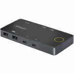 StarTech.com KVM Switchbox - 2 Computer(s) - 1 Local User(s) - 4K - 4096 x 2160 - 6 x USB - USB 2.0 - 1 x HDMI