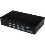 StarTech.com 4 Port 1U Rackmount USB KVM Switch with OSD - Control up to 4 VGA and USB computers from a single keyboard  mouse and monitor - usb kvm switch - 4 port kvm switch - vga kvm
