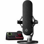 SteelSeries Alias Pro Wired Noise Cancelling  Condenser Microphone for Studio  Gaming  Broadcasting  Podcasting  Live Streaming - 50 Hz to 20 kHz - Cardioid - Shock Mount  Desktop  Boom