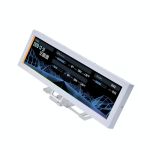 Lian Li SM088W 8.8in Universal Screen for PC - Dynamic Screen Control - Adjustable Mounting for Any Computer Setup - US88v1 White Customizable ARGB Frame - PC Temperature Display Panel - Mini Monitor