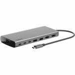 Belkin USB-C 8-in1 Dual Display Core Hub - Docking Station - 10 Gbps - 100W - 3xUSB-C  2xUSB-A  2xHDMI  Ethernet - 4K - Grey - for Monitor - 2 Displays Supported - UHD - 3840 x 2160 - U