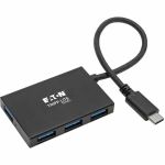 Eaton Tripp Lite Series 4-Port USB-C Hub  USB 3.x (5Gbps)  4x USB-A Ports  Aluminum Housing  Black - USB - External - 4 USB Port(s) - 4 USB 3.1 Port(s) - PC