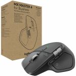 Logitech MX Master 4 for Business  Wireless Mouse with Quiet Clicks  8K DPI  MagSpeed Scrolling  Logi Bolt Receiver  Graphite - Darkfield - Wireless - 32.81 ft - Bluetooth/Radio Frequen