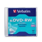 Verbatim 94836 4.7GB 4x DVD-RW 1 Pack Media
