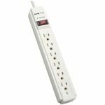 Eaton Tripp Lite Series Protect It! 6-Outlet Surge Protector  6 ft. Cord  900 Joules  Diagnostic LED  Light Gray Housing - 6 x NEMA 5-15R - 1800 VA - 900 J - 120 V AC Input - 120 V AC O