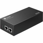 TP-Link POE170S 60W PoE++ Injector - 120 V AC  230 V AC Input - 1 x RJ-45 Input Port(s) - 1 x RJ-45 Output Port(s) - 60 W