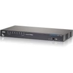 ATEN 8-Port USB HDMI KVM Switch-TAA Compliant - 8 Computer(s) - 1 Local User(s) - 1920 x 1200 - 1 x Network (RJ-45) - 12 x USB - 9 x HDMI - Rack-mountable