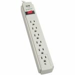 Eaton Tripp Lite Series Protect It! 6-Outlet Surge Protector  15 ft. Cord  790 Joules  Diagnostic LED  Light Gray Housing - 6 x NEMA 5-15R - 1875 VA - 790 J - 120 V AC Input - 120 V AC