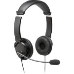Kensington Classic USB-A Headset with Mic - Stereo - USB Type A - Wired - Over-the-head - Binaural - Circumaural - 6 ft Cable - Noise Cancelling Microphone - Noise Canceling