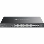 TP-Link Omada 32-Port 10GE L2+ Managed Switch with 24-Port PoE++ - 24 Ports - Manageable - 10 Gigabit Ethernet - 10GBase-T  10GBase-X - 2 Layer Supported - 1010.20 W Power Consumption -