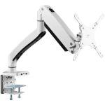 SIIG Single Monitor Aluminum Heavy Duty Desk Mount with USB and Audio Ports - 17in to 43in - Single Monitor Aluminum Heavy Duty desk Mount with USB and Audio Ports - 17in to 43in   Max