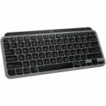 Logitech MX Keys Mini for Mac Minimalist Wireless Keyboard Compact  Bluetooth  Backlit Keys  USB-C  Fast - Space Gray - Wireless Connectivity - Bluetooth - Mac OS X 10.15 Catalina  iPad
