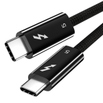 Thunderbolt 5 Braided Cable 6ft Black