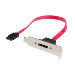 SATA to eSATA Bracket 1-Port Low Profile 1'