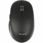 Targus Midsize Comfort Multi-Device Antimicrobial Wireless Mouse - Mid Size Mouse - Optical - Wireless - Bluetooth/Radio Frequency - 2.40 GHz - Black - 2400 dpi - Scroll Wheel - 3 Butto