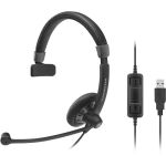 Sennheiser SC 130 USB Headset Mono Wired 20Hz Noise Cancelling Microphone Black/White