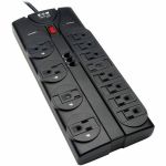 Eaton Tripp Lite Series Protect It! 12-Outlet Surge Protector  8 ft. (2.43 m) Cord  2160 Joules  Tel/Modem Protection - 12 x NEMA 5-15R - 1875 VA - 2160 J - 120 V AC Input - Phone/Fax/M