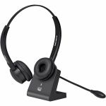Adesso Xtream P400 Wireless Multimedia Headset with Charging Dock - Stereo - Mini-phone (3.5mm) - Wireless - Bluetooth - 32 Ohm - 20 Hz to 20 kHz - Over-the-head - Binaural - Supra-aura