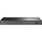 TP-Link TL-SG3210XHP-M2 JetStream Ethernet Switch Manageable Layer 3 240W PoE Budget 2.5G 2x 10GE SFP+ 8x PoE+