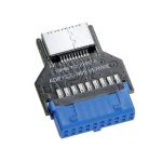 USB 3.0 19Pin Female to Type E Front A-Key Extension Adapter