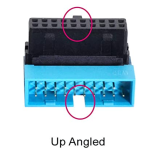 USB 3.0 20pin Male to Female Extension Adapter  90degrees for Motherboard Mainboard(A/Up Angled)