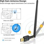 EDUP EP-B3536GS Bluetooth 5.1 Dongle 150 Meters Range Black