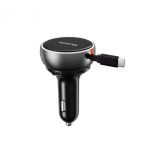 Mcdodo CC-4850 FreeGo 80W Car Charger Built-in Retractable Cable Black