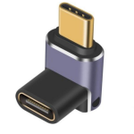 240W USB C L Shape 90 Degree AdapterCM/CF40GbpsSupport 8K@60HzSpace Grey