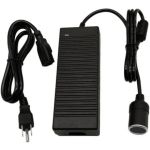 120W Car Cigarette Lighter Socket AC/DC Converter Power Supply Transformer Black