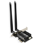EDUP EP-9658GS AX1800 WiFi (574M+1200M)+ Bluetooth5.2
PCI-E Network AdapterBlack