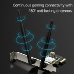 EDUP EP-9617ES AX900 WiFi 6 + Bluetooth 5.4 Network Card Black