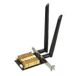 EDUP EP-9718GS Wifi6E AX5400 WiFi(574Mbps/2.4GHz +2.4Gbps/5.0GHz+6.0GHz)+ Bluetooth 5.3 PCI-E Network Adapter
