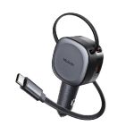 MMcdodo CC-1560 GFreeGo Series 75W Car Charger w/ Retractable Cable Black