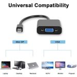 Mini DisplayPort to VGA M/F Adapter 7in Black