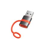 Mcdodo OT-3800 USB-C to USB-A Adapter with Silicone Hook Black
