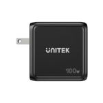 Unitek P1131ABK Rexo 100W 4-Port GaN Charger with Smart Display Black