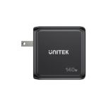 Unitek P1132ABK Rexo 140W 4-Port GaN Charger with  Smart Display Black