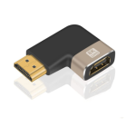 HDMI 8K Male to Female 90 Degree Left Angle AdapterSupport 8K@60HzBlack/Grey