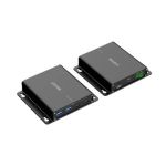 Unitek U1337BBK01-US 100M USB 5Gbps Extender Over  Ethernet with  4Port(2A2C) Hub Black
