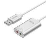 Unitek Y-247A USB to Stereo Audio Converter Silver