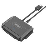 Unitek Y-3324 USB3.0 to IDE + SATA II Adapter with 12V/2A Power Adapter Black