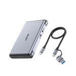 Unitek V1177AGY01 4K 60Hz Video Capture Card with Audio (3.5mm) & Dual HDMI Loop Out Space Grey