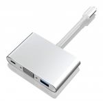 USB-C Multiport Adapter with HDMI 4K@30Hz VGA2x USB3.0 5Gbps  USB-C PD 60W