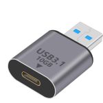 USB 3.1 Type C Female to Type A Male Adapter Support 10Gbps Space Grey