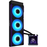 Lian-Li HS2LCDS36CB Hydroshift II 360 CL ARGB Liquid CPU Cooler 360mm AIO 3.4in IPS LCD Square Screen 3X CL120 ARGB Fans Black Daisy-Chain - Low-Noise - Intel LGA 1851/1700 AMD AM5/AM4