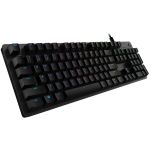 Logitech G512 CARBON LIGHTSYNC RGB Mechanical Gaming Keyboard with GX Brown switches and USB passthrough (Tactile) - Cable Connectivity - USB 2.0 Interface - Windows Key Hot Key(s) - En